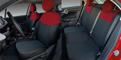 COMPL. FIAT 500X DIGER ROSSO-NERO/BLACK & COLOR