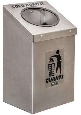 CESTINO INOX PER GUANTI MONOUSO LUNGO