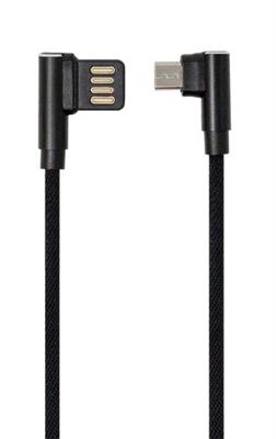 CT 10 PZ CAVO MICRO USB CONNETTORE 90¡ 1 METRO COLORE NERO B