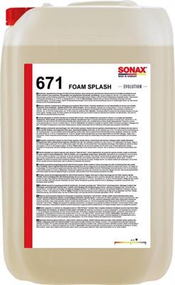 SONAX DETERGENTE FOAM SPLASH EVOLUTION 25L