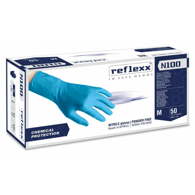 N.50 GUANTI N100 MIS.(XL) NITRILE ALTO SPESSORE REFLEXX